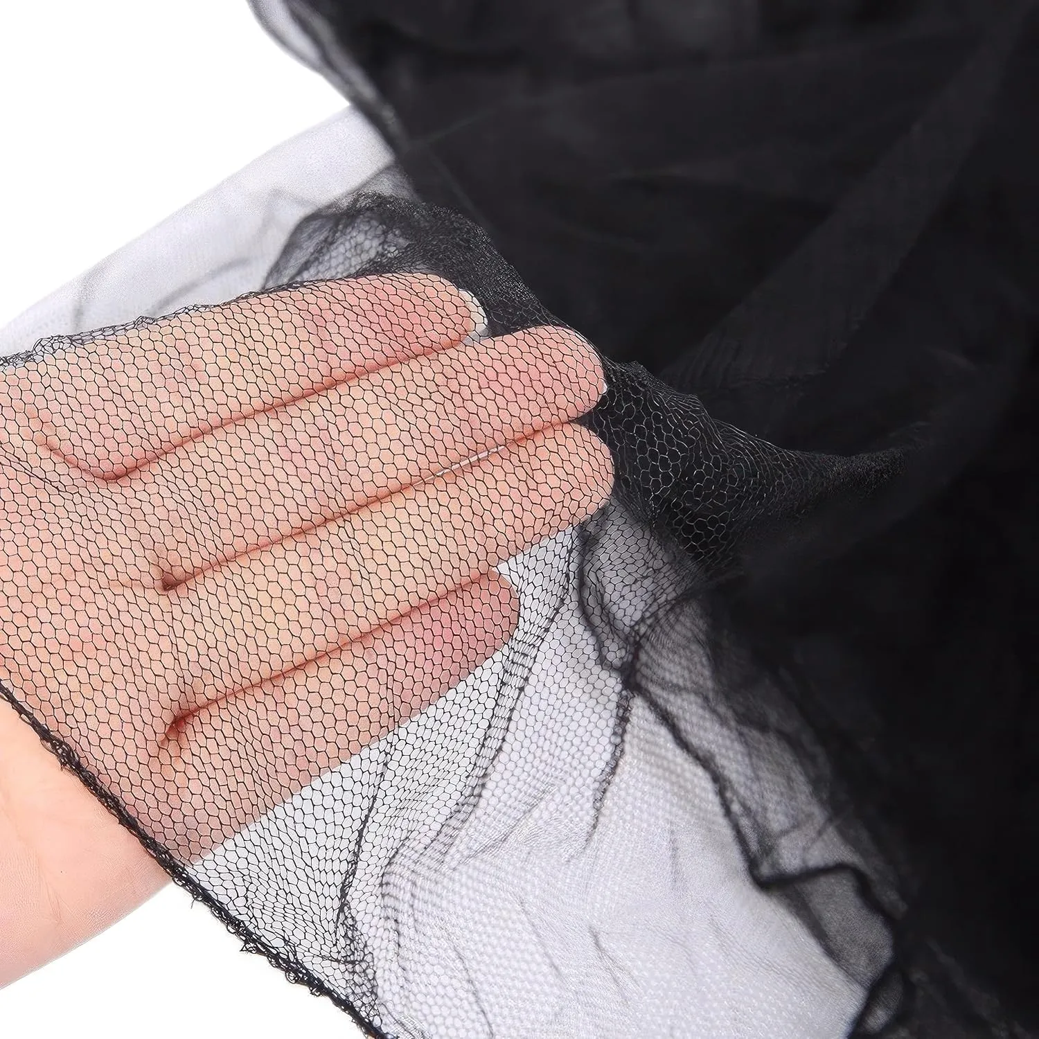 Garden-Netting Cover, 10x30 FT Black Polyester, Multipurpose Netting for Outdoor & Indoor Use, Protects from Insects, Birds, Deer etc., Adjustable Size, Premium Quality