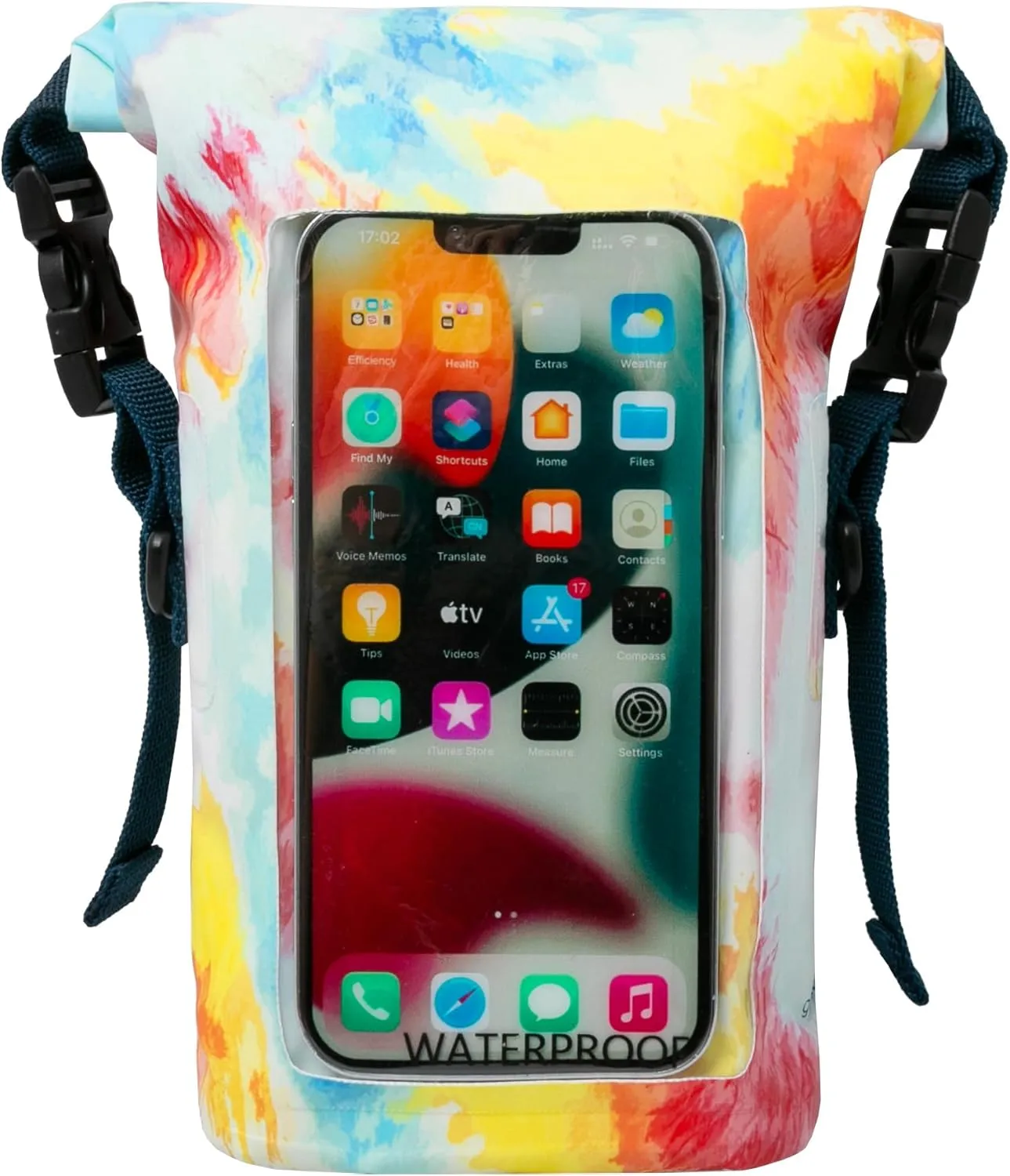 geckobrands Waterproof Phone Tote with 2L Dry Bag and Adjustable Strap – Protect Your Phone and Valuables While on The Go