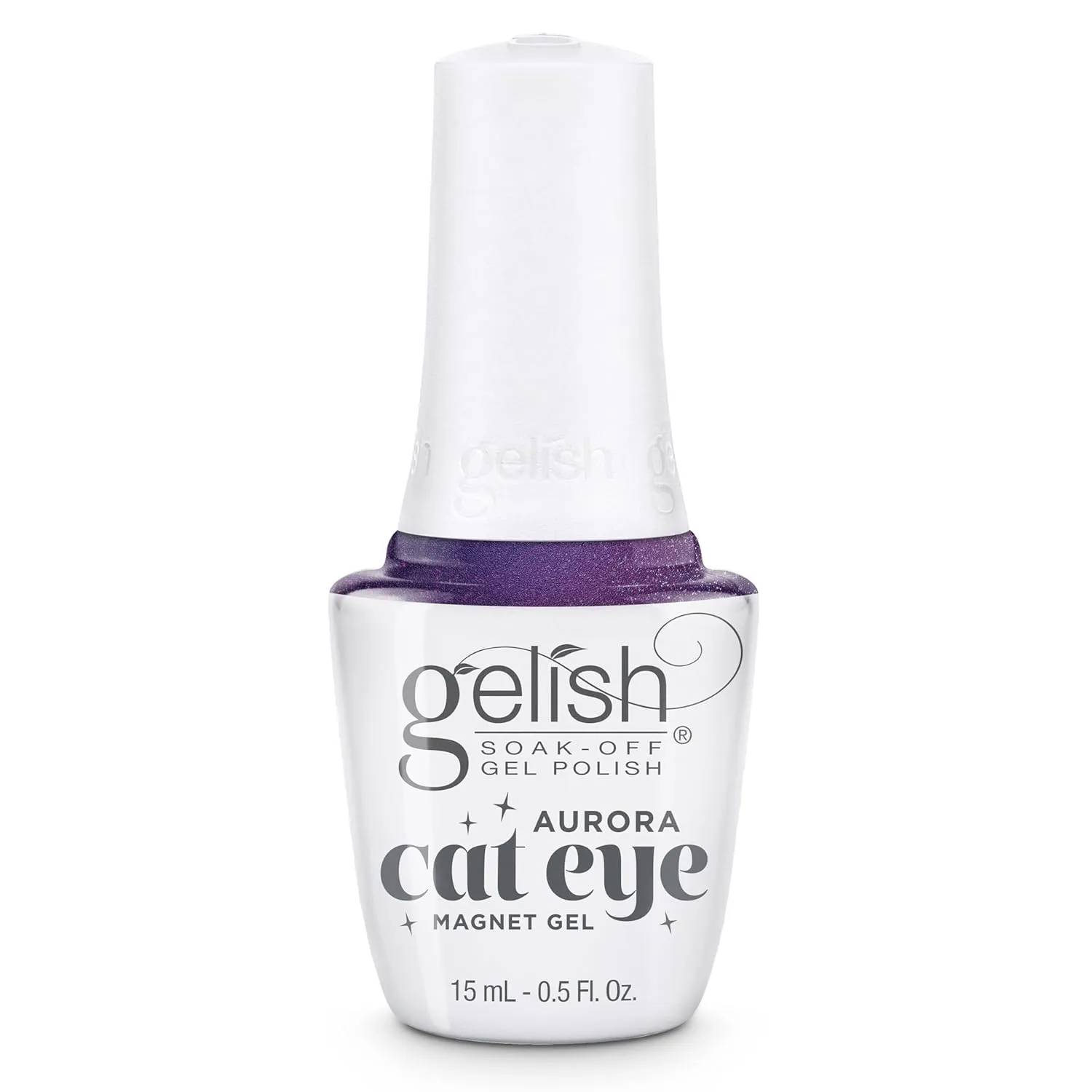 Gelish Aurora Cat Eye Effect Magnet Gel Polish – Reflective Flash Glitter Galaxy, Multi-Dimensional Iridescent Shimmer, Soak-Off, Vegan & Cruelty-Free. (Love At First Light, 15mL)