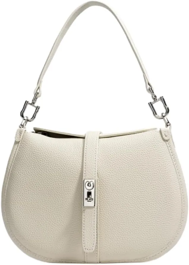 Genuine Leather Crossbody Bags for Women Elegant Handbags for Women 2025 Designer Crescent Bag Top-handle Hobo Purse Trending