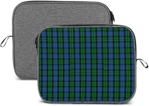 Geometrics Grey Silver Large Capacity Portable Laptop Case Unisex