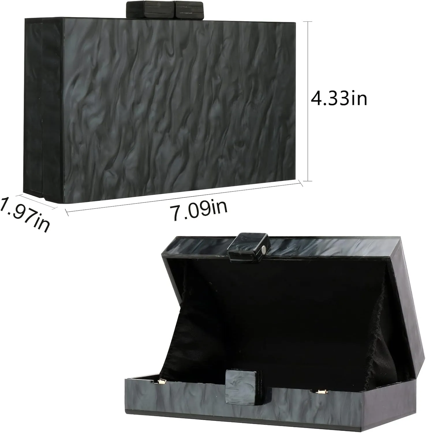 Gets Acrylic Clutch Purses for Women with Marbling Purses and Handbags Elegant Banquet Evening Crossbody Bag