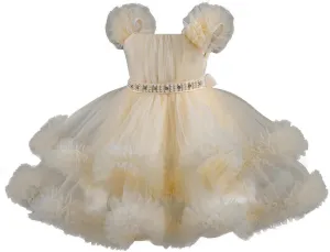 Girl Princess Party Dress Toddler Baby Girls Flower Tulle Tutu Dress 2025 Cute Elegant Formal Birthday Dresses 1-6Y