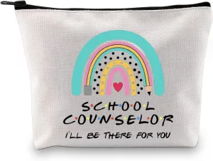 GJTIM Counselor Appreciation Gift Psychologist & Mental Health Therapist Gift I’ll Be There For You Zipper Pouch Makeup Bag (FOR YOU counselor bag)