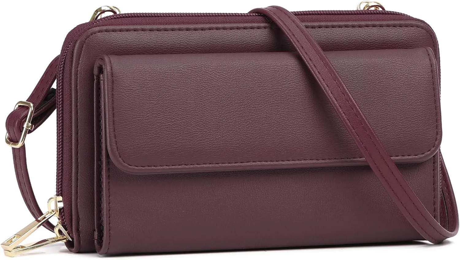 GOIACII Small Crossbody Cell Phone Bag for Women, Mini Shoulder Handbag Purse Wallet with Credit Card Slots