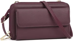 GOIACII Small Crossbody Cell Phone Bag for Women, Mini Shoulder Handbag Purse Wallet with Credit Card Slots