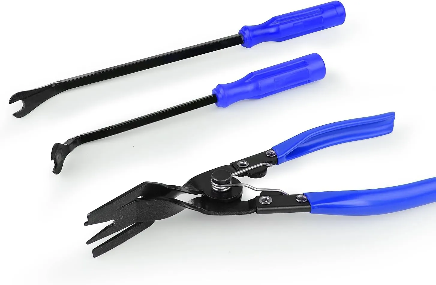 GOOACC Auto Trim Removal Tool Set 3Pcs No Scratch Pry Tool Kit with Storage Bag for Car Body Clips Door Panel Car Clips Dashboard Repair Blue