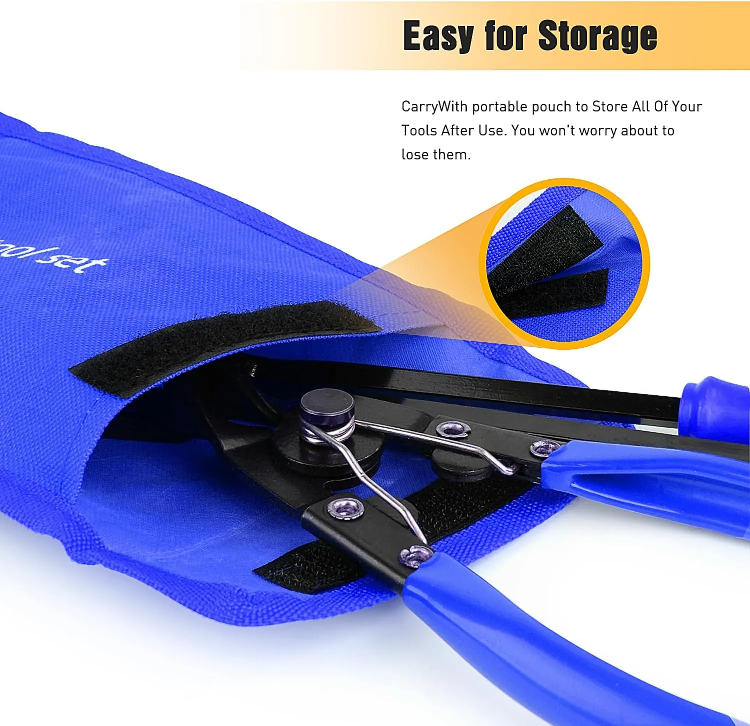 GOOACC Auto Trim Removal Tool Set 3Pcs No Scratch Pry Tool Kit with Storage Bag for Car Body Clips Door Panel Car Clips Dashboard Repair Blue