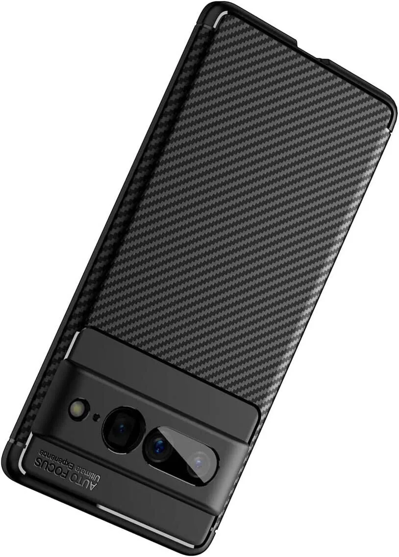 Google Pixel 7 Pro Case Carbon Gel Cover Ultra Slim Shockproof