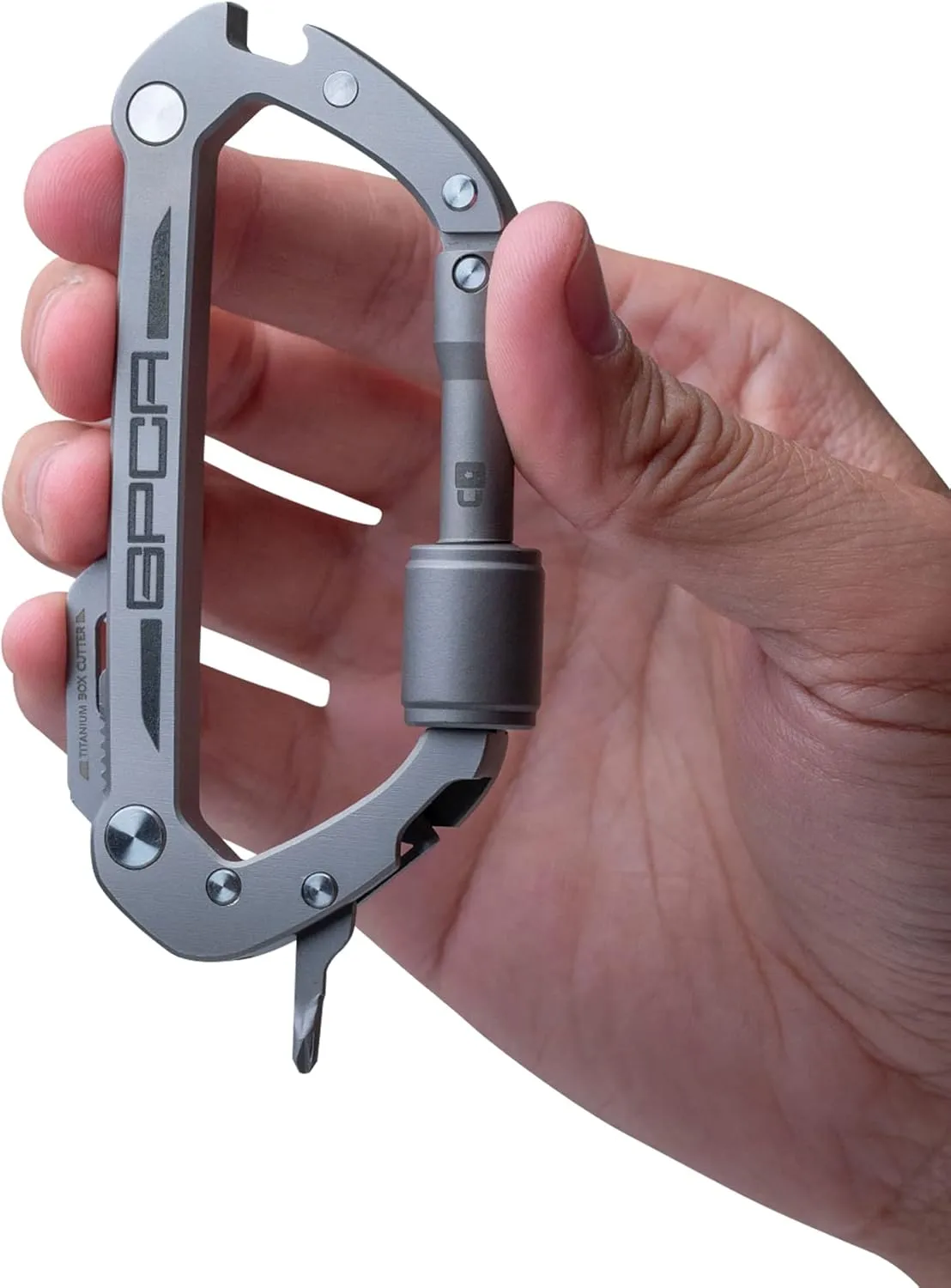 GPCA Carabiner Keychain Clip, Key Organizer, Key Ring, car Key Holder, Multi Tool EDC Gear with Bottle Opener