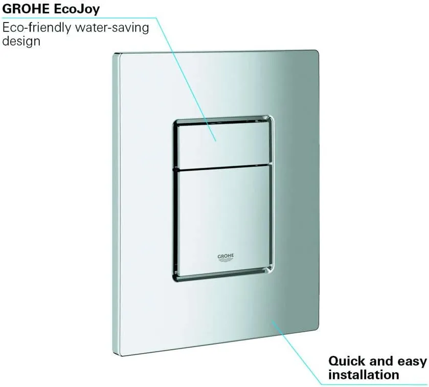 Grohe 38732000 Skate Cosmopolitan Actuation Plate, Starlight Chrome
