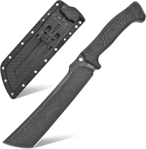 GTK1 Fixed Blade Knife DC53 Steel Blade Nylon Fiberglass Handle Full Tang EDC Tool Knifes for Outdoor Camping Survival Adventure Bushcraft(Pattern blade)