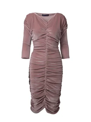 GUILLOTINE Shimmering Ruche Dress