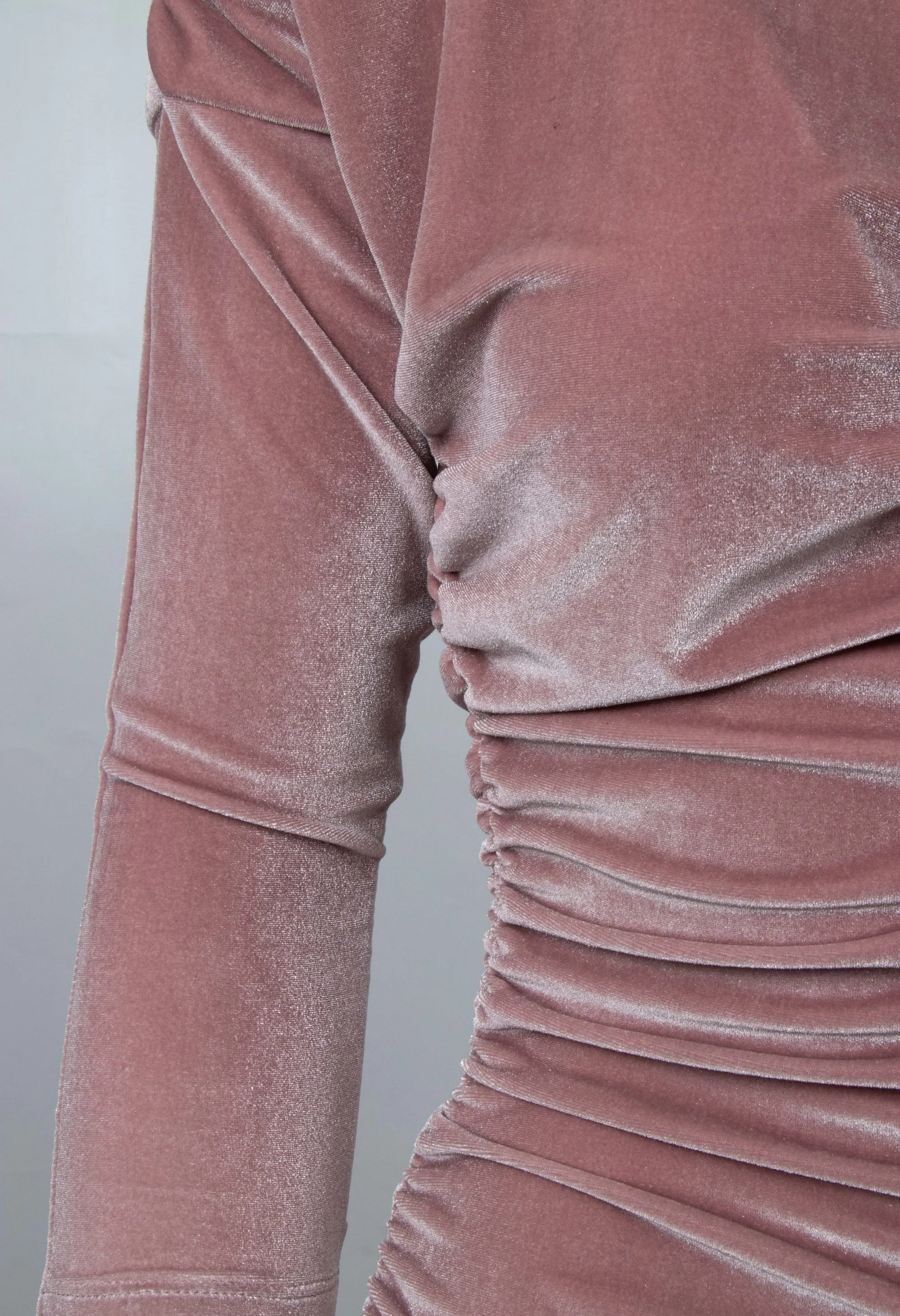 GUILLOTINE Shimmering Ruche Dress