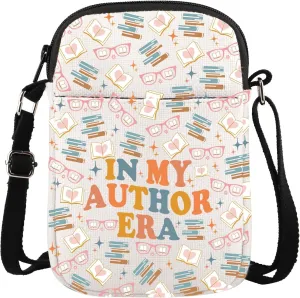 Gzrlyf Writer Author Crossbody Bag Writer Themed Author Gift For Women Writer Author Novelist Purse Wallet Travel Bag