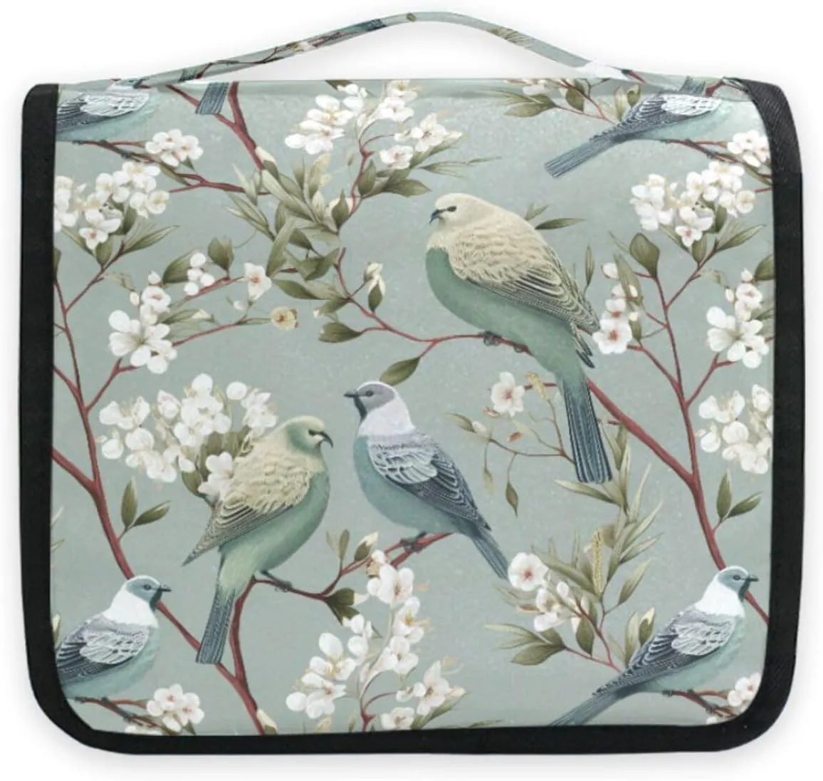 Hanging Toiletry Bag Sparrows Bird Travel Makeup bag for Toiletries Portable Travel Toiletry Organizer Cosmetic Bags with Hanging Hook