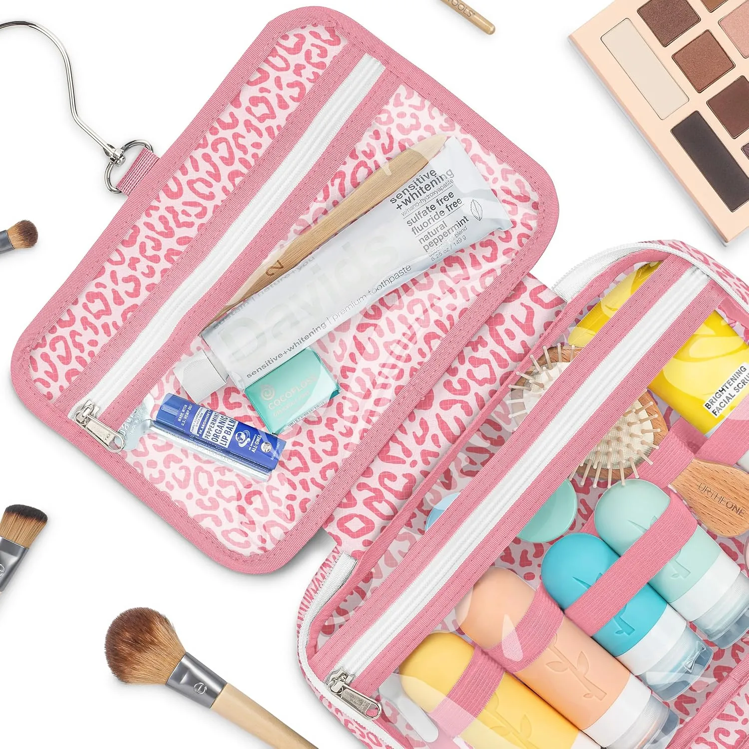 Hanging Travel Toiletry Bag — Designed in Hawaii — Water-resistant Travel Organizer for Bathroom Accessories