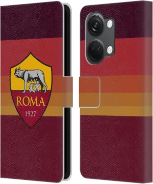 Head Case Designs Officially Licensed AS Roma Home 2020/21 Crest Kit Leather Book Wallet Case Cover Compatible with OnePlus Nord 3 5G