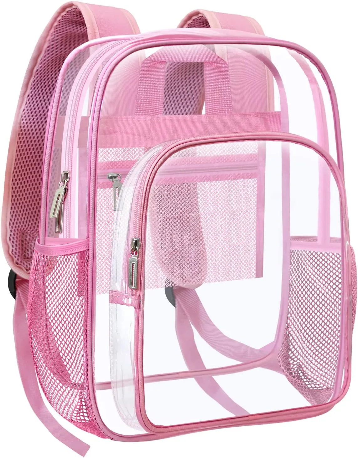 HEEYA Clear Backpack Heavy Duty Transparent Backpack for Security, Sports, Work, Travel, Stadium
