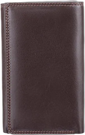 Heritage -32 Soft Leather Womens Trifold Wallet/Purse (Brown)