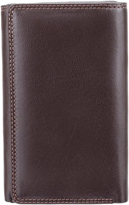 Heritage -32 Soft Leather Womens Trifold Wallet/Purse (Brown)