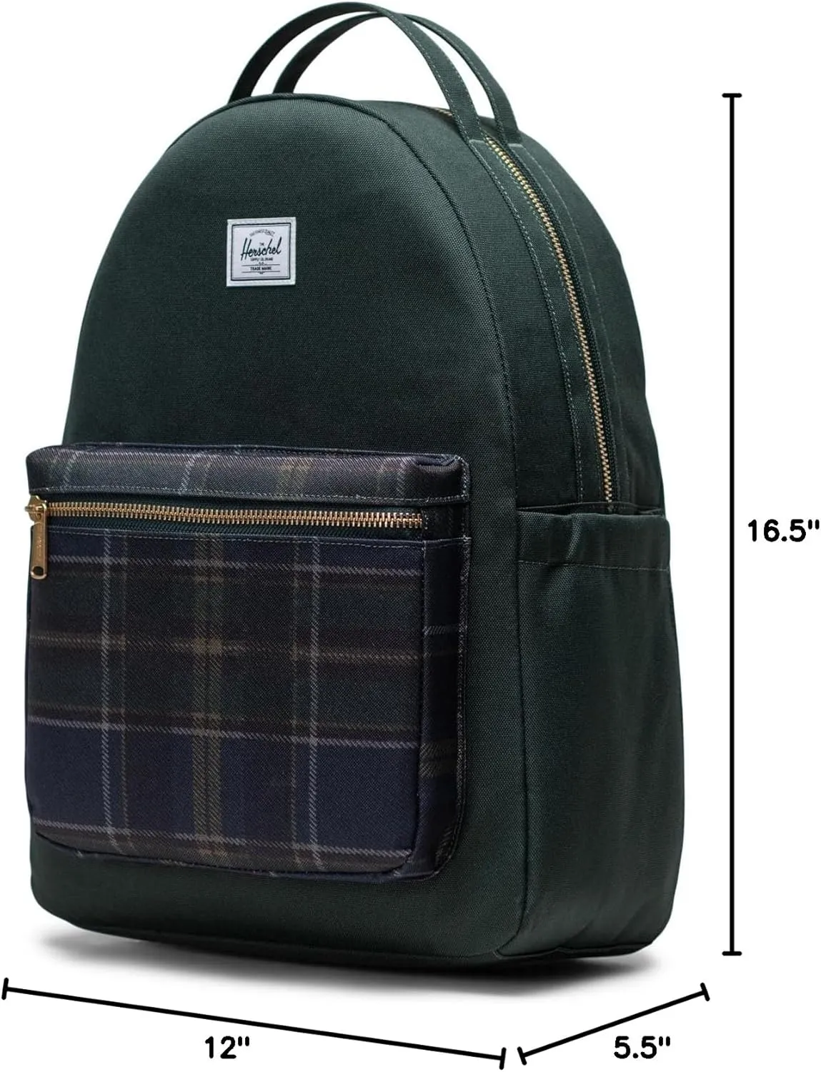 Herschel Nova Backpack, Darkest Spruce Winter Plaid
