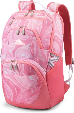 High Sierra Swoop Sg Backpack In Pink Marble/Bubblegum Pink