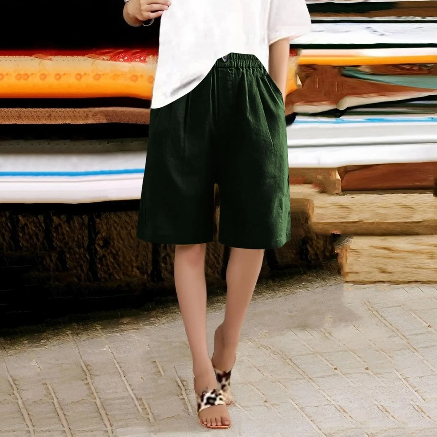 High Waisted Work Pants for Women Women's Stretchy Bootcut High Waisted Flowy Pockets Trendy Casual Lounge Boho Beach