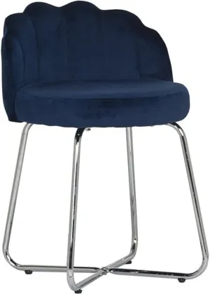 Hillsdale Catalina Vanity Stool for Make-up Rooms and Bathrooms, Blue