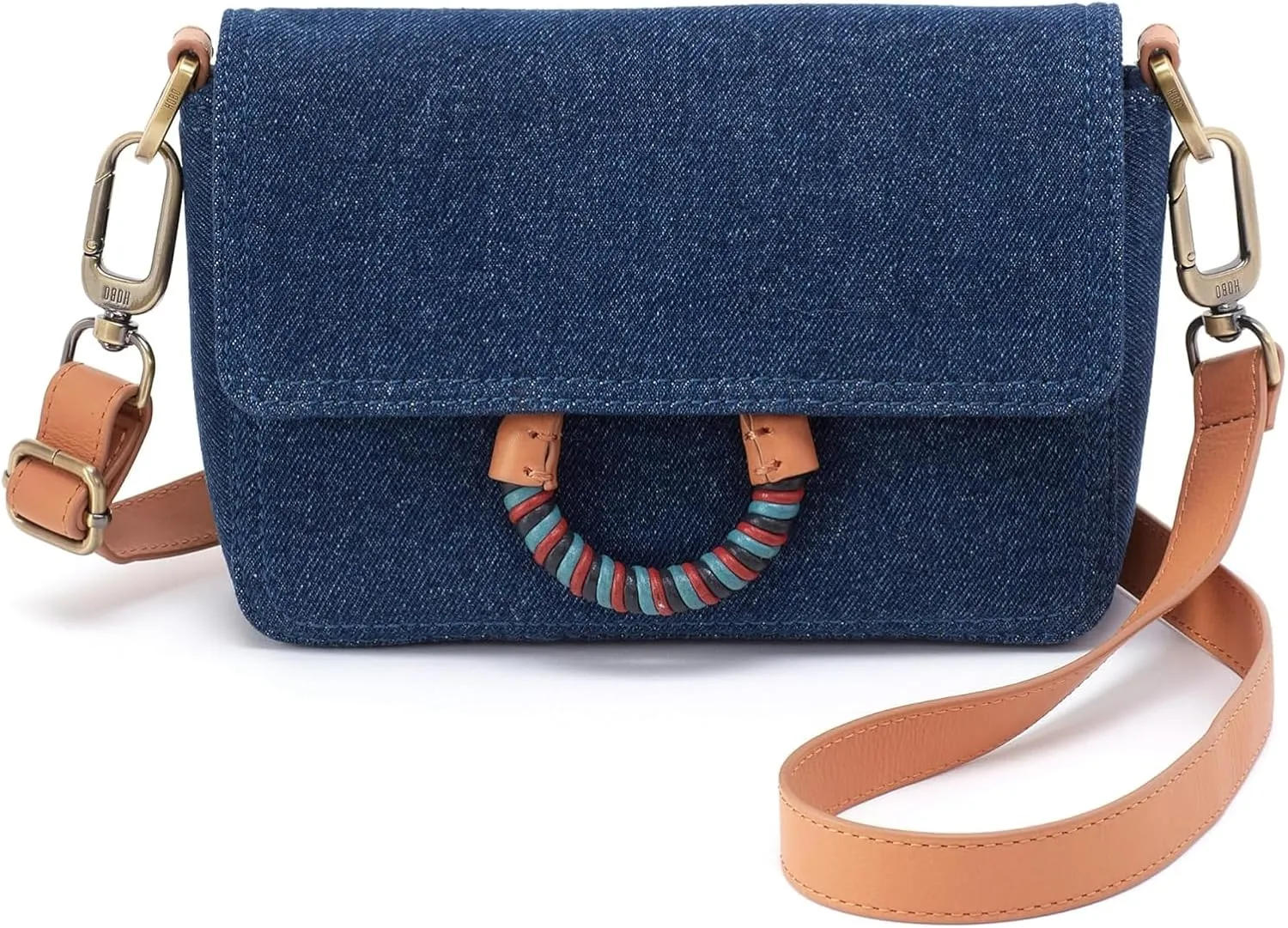 HOBO Sheila Swift Crossbody - Bags for Women - Credit Card Slots - Zippered Pocket - Adjustable Strapy Dark Denim One Size One Size