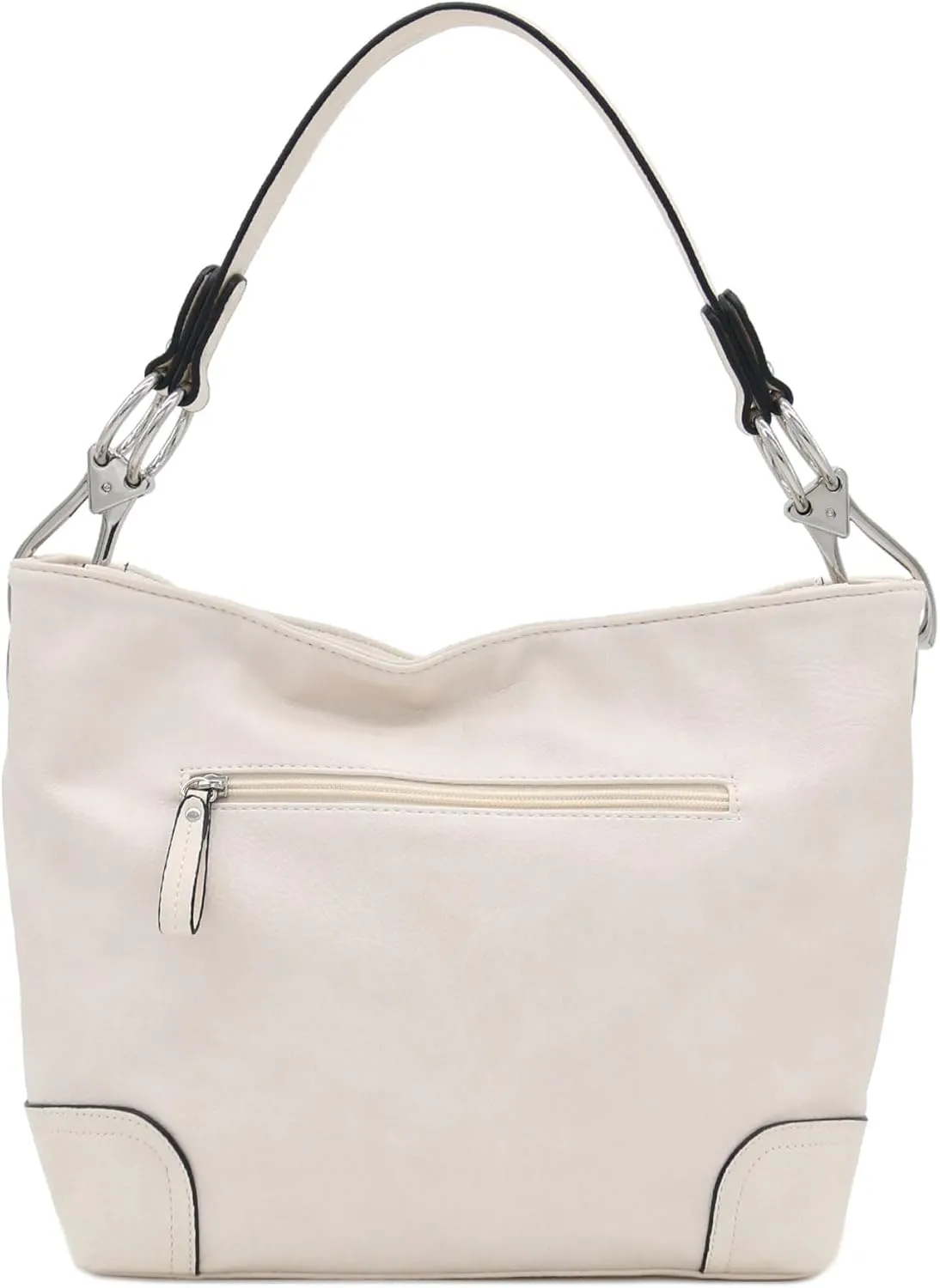 Hobo Shoulder Bag with Big Snap Hook Hardware