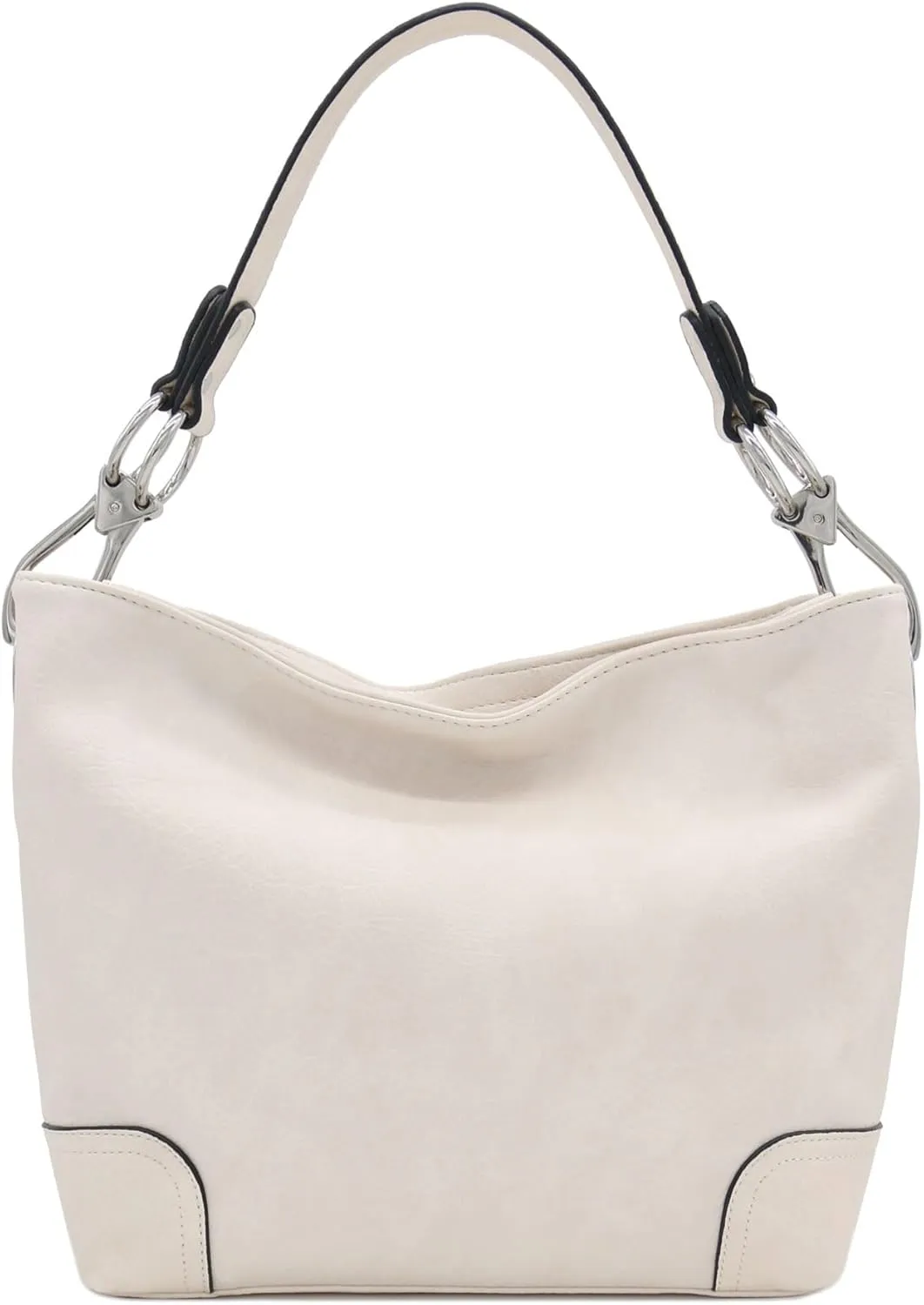Hobo Shoulder Bag with Big Snap Hook Hardware