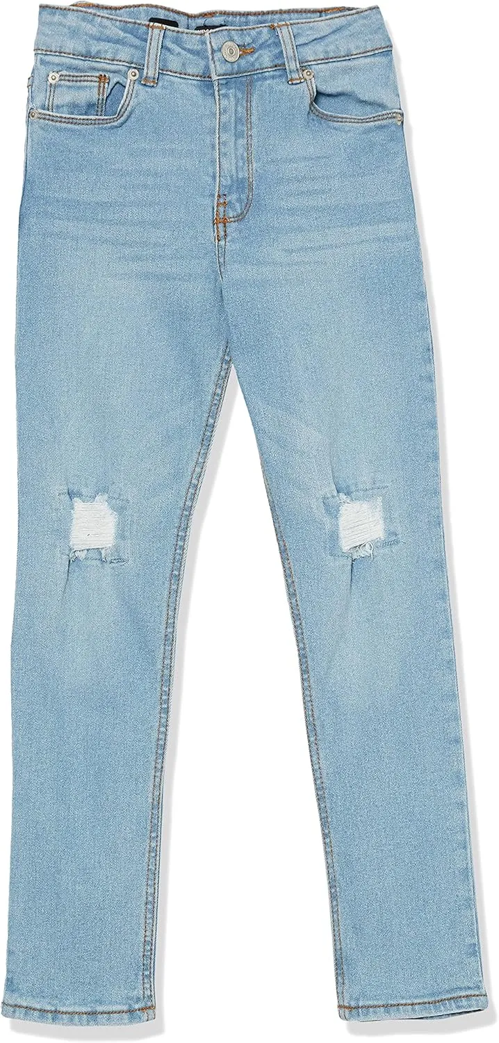 HUDSON Girls' Straight Leg Stretch Denim Jean