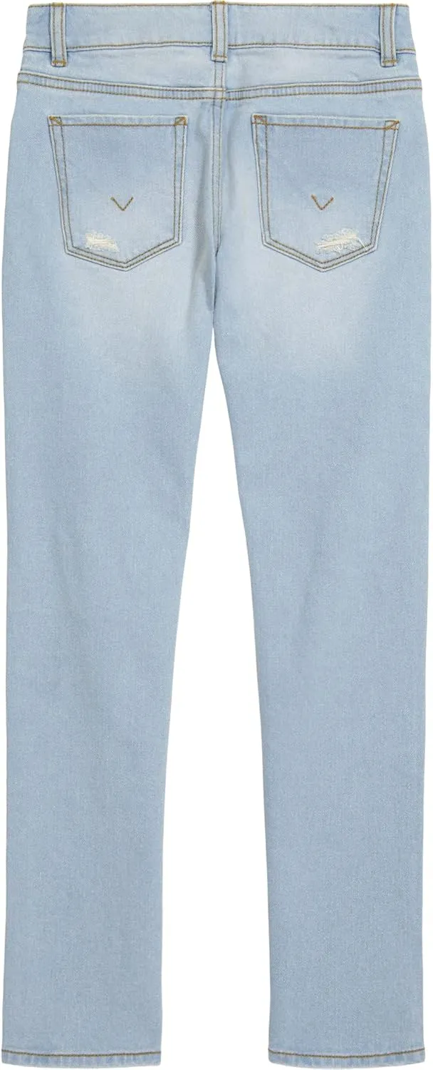HUDSON Girls' Straight Leg Stretch Denim Jean