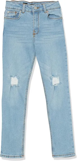 HUDSON Girls' Straight Leg Stretch Denim Jean