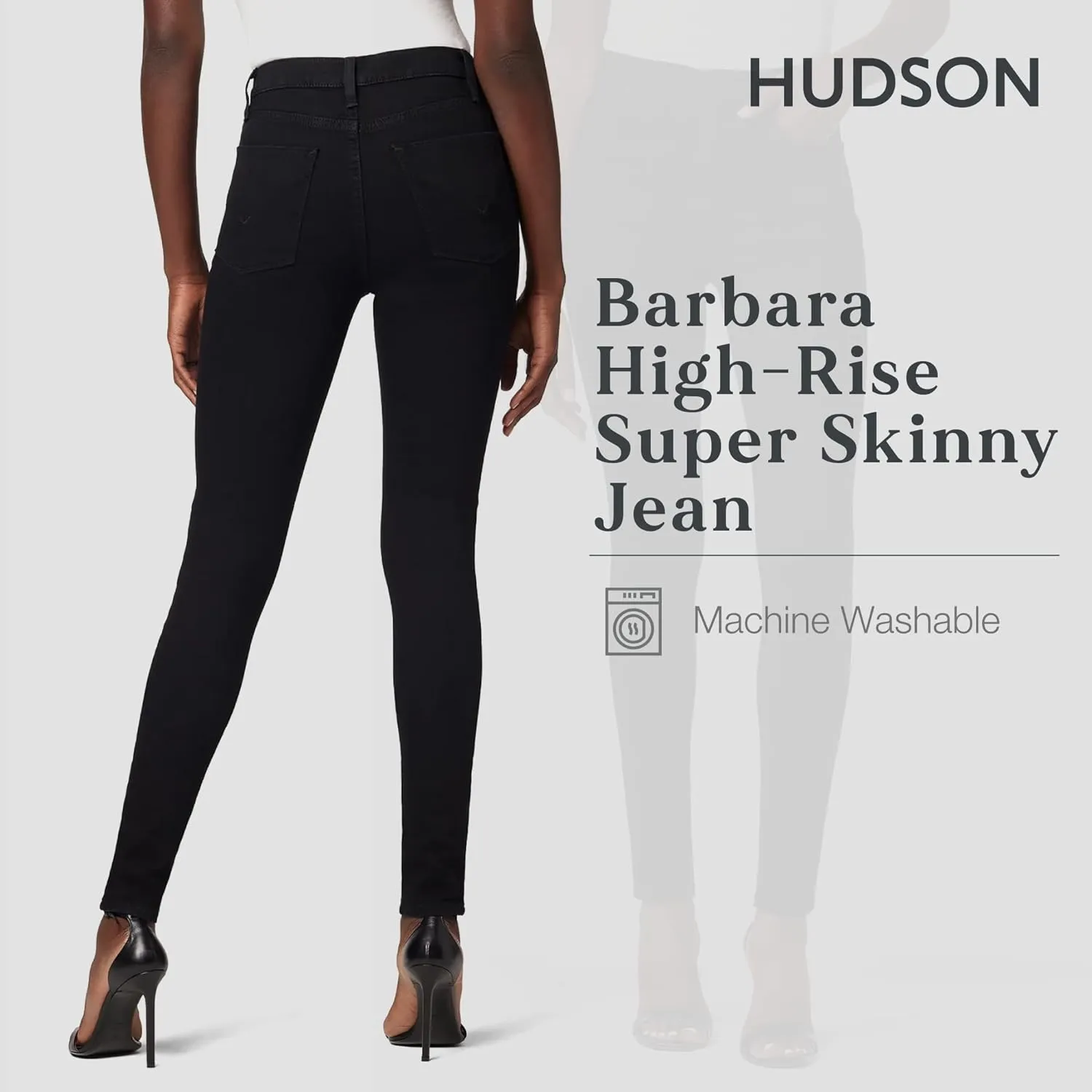 HUDSON Women's Barbara High Rise Super Skinny Jean