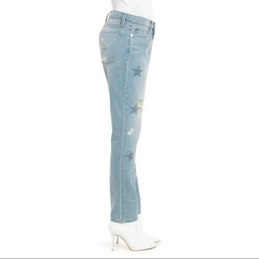 HUDSON Women's Riley Crop Relaxed Straight 5 Pocket Jean