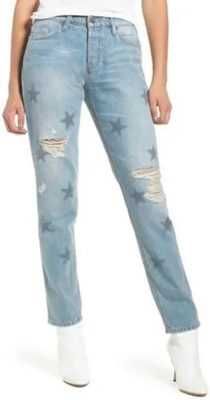 HUDSON Women's Riley Crop Relaxed Straight 5 Pocket Jean