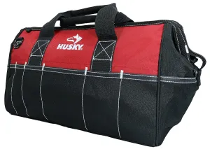 Husky 82003N11 18" Water-Resistant Contractor/DIY Tool Bag with Shoulder Strap