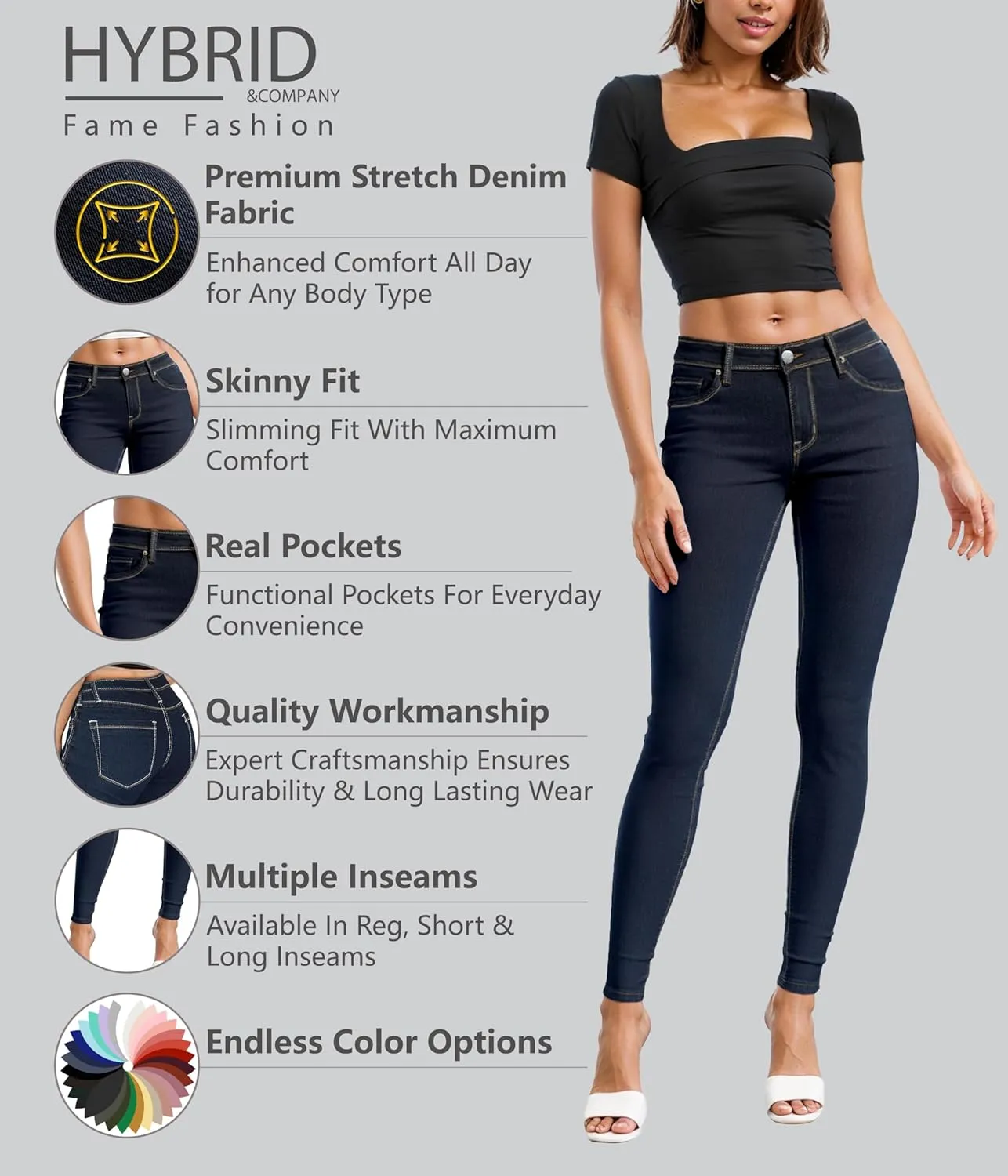 Hybrid & Company Women's Denim Jeans