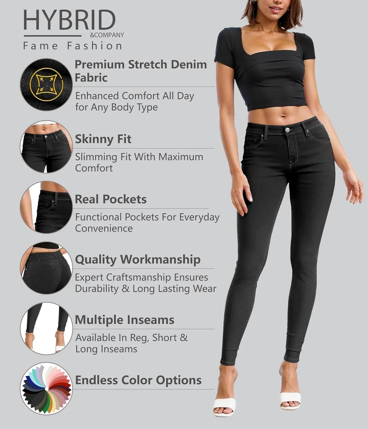 Hybrid & Company Women's Denim Jeans
