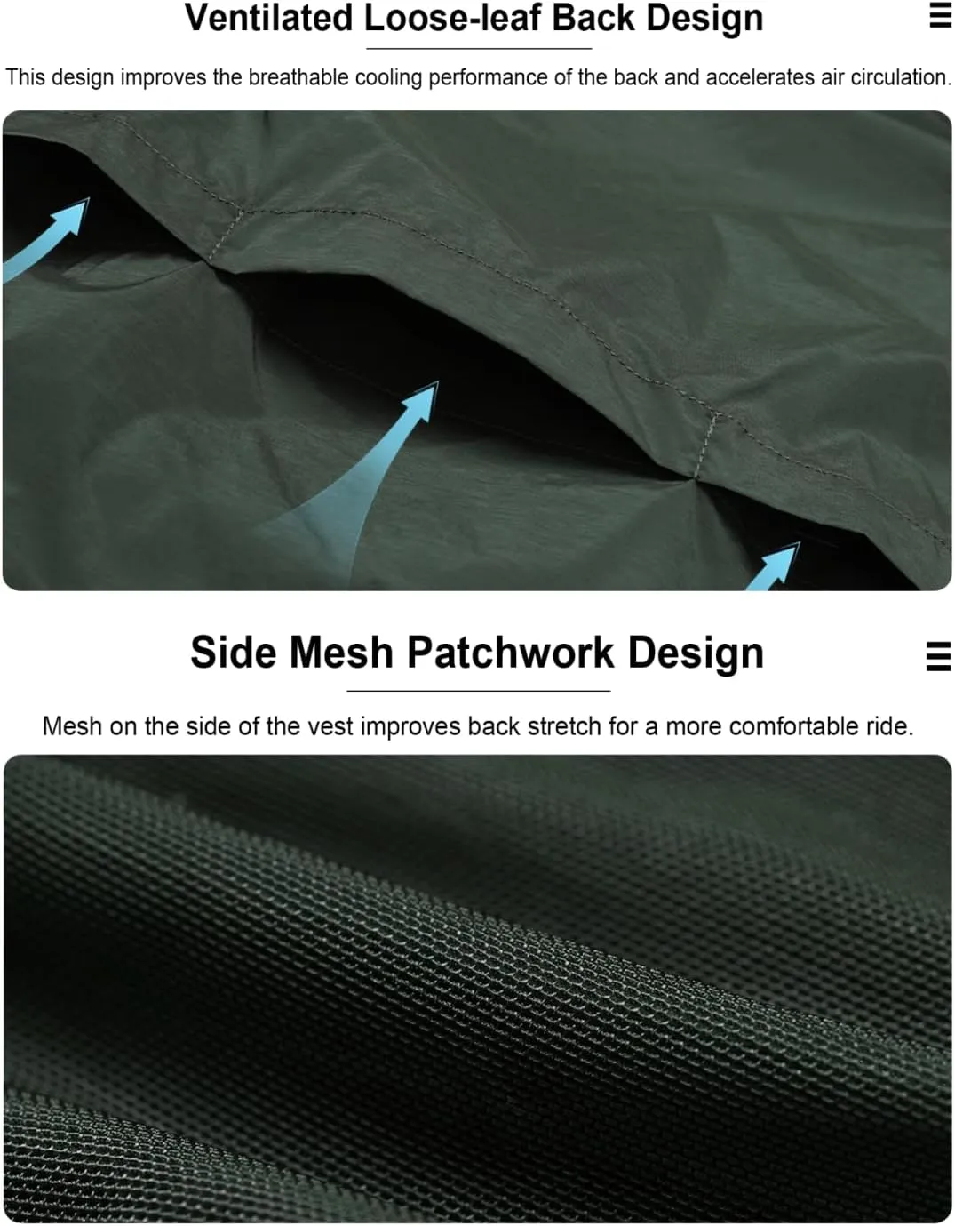 INBIKE Cycling Jacket for men women, Breathable Lightweight Cycling Windbreaker, Double-ended Zipper bike jacket