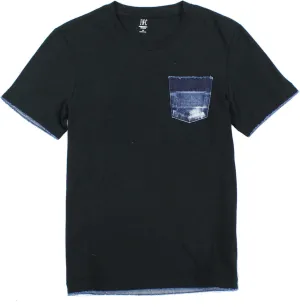 INC International Concepts Men's Heathered Denim Pocket T-Shirt, Small