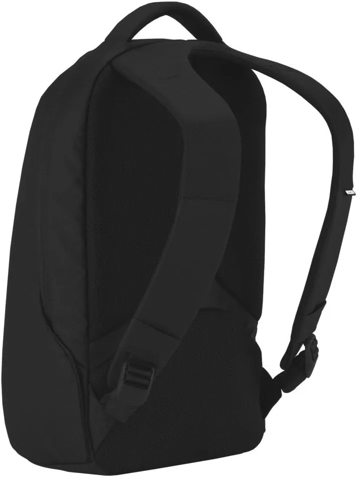Incase ICON Lite Pack Backpack - Travel and Tech Backpack with Faux Fur Laptop and Quick Access Pockets - Large Main Compartment - Fits up to 15" MacBooks/Laptops - Black