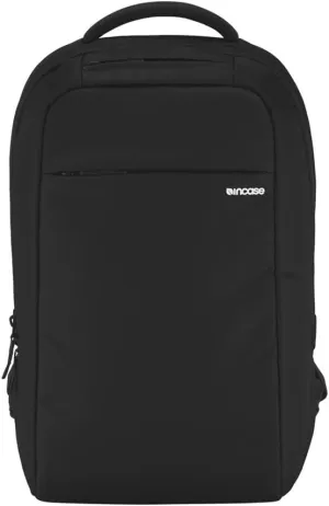 Incase ICON Lite Pack Backpack - Travel and Tech Backpack with Faux Fur Laptop and Quick Access Pockets - Large Main Compartment - Fits up to 15" MacBooks/Laptops - Black