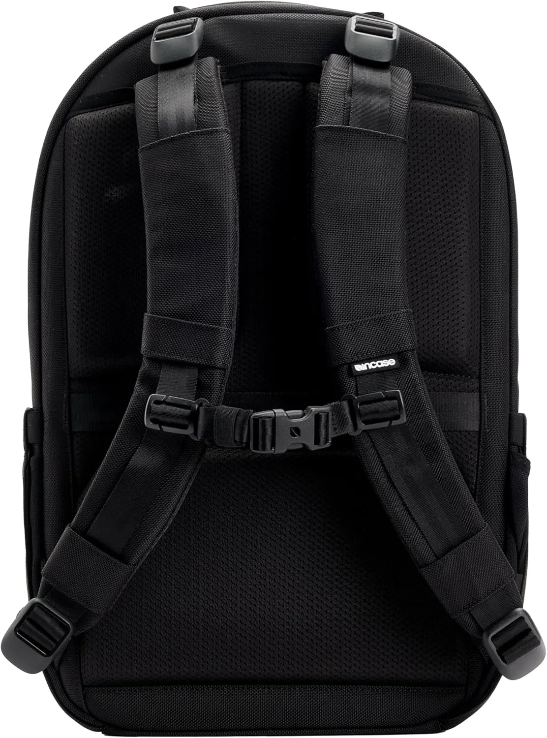Incase Tracks Backpack - Water Repellent Exterior, Padded Laptop Pocket, Dual Side Pockets, Luggage Pass Through (Black, 25L)