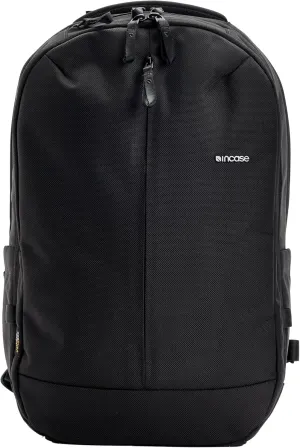 Incase Tracks Backpack - Water Repellent Exterior, Padded Laptop Pocket, Dual Side Pockets, Luggage Pass Through (Black, 25L)