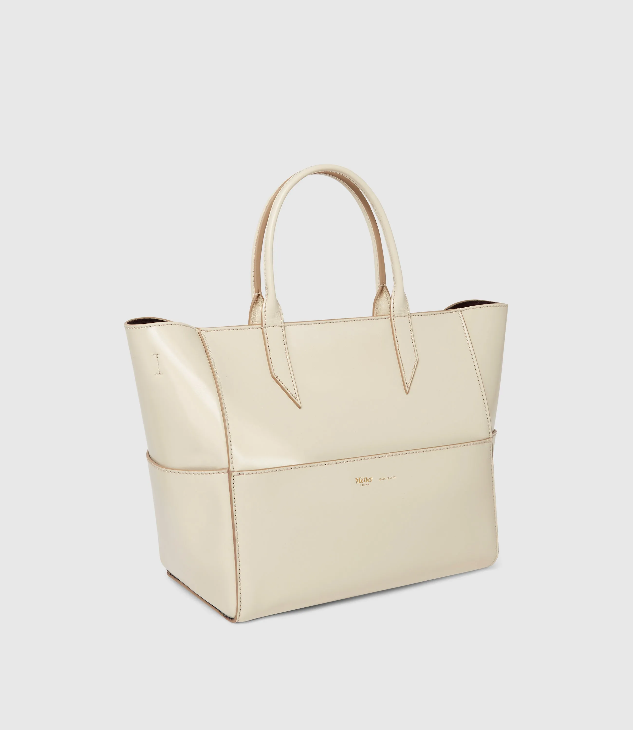 Incognito Crossbody Glossy Calfskin White Sand