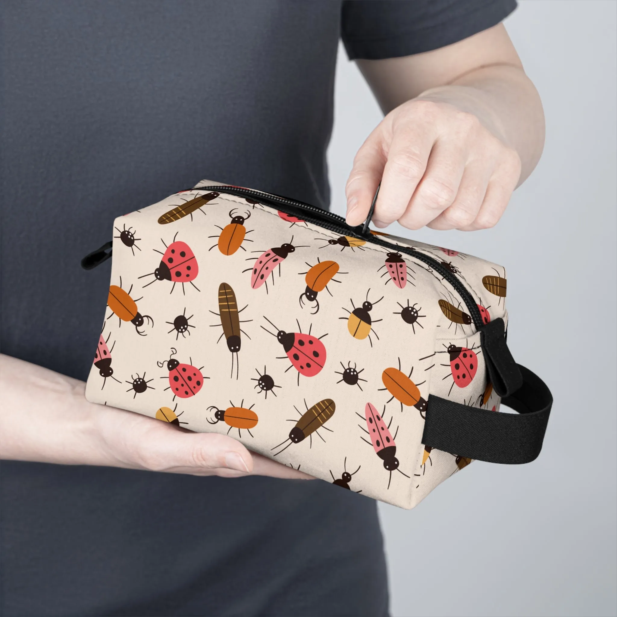 Insect Print Toiletry Bag - Compact, Eco-Friendly Accessory for Nature Lovers