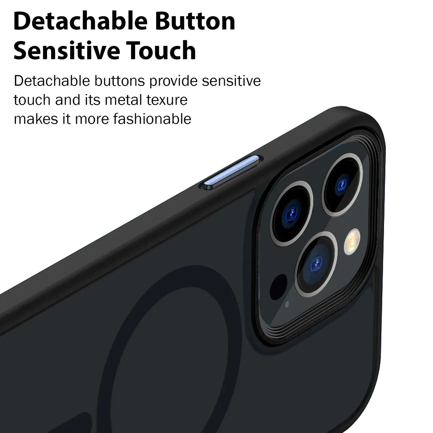 iPhone 14 Pro Ultra Magsafe Drop Proof Sleek Matte Case - Black/Blue